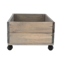 FSC houten plantenbak met wielen 59x39,2x25,2cm Korting