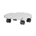 Ronde houten plantenroller met wielen Kortingen