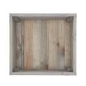 Houten plantenbak op wielen voor terrassen en tuinen 38,5x35,5x25cm Kortingen
