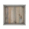 Houten plantenbak op wielen voor terrassen en tuinen 38,5x35,5x25cm Kortingen