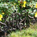 Élément de clôture pour parterre en fonte décorative Vente