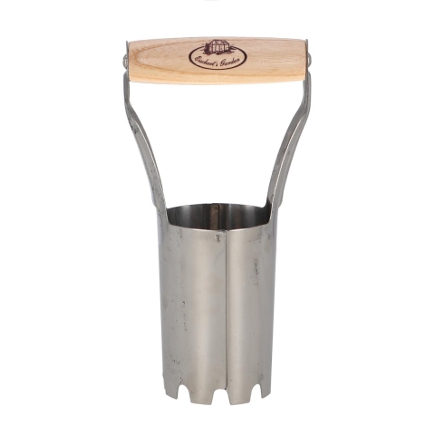 Plantoir à bulbes en acier inoxydable avec manche en bois Promotion