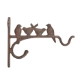 Support mural pour pots en fonte design avec oiseaux Promotion
