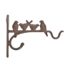Support mural pour pots en fonte design avec oiseaux Promotion