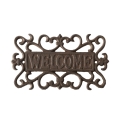 Plaque murale extérieure en fonte "Welcome" Promotion