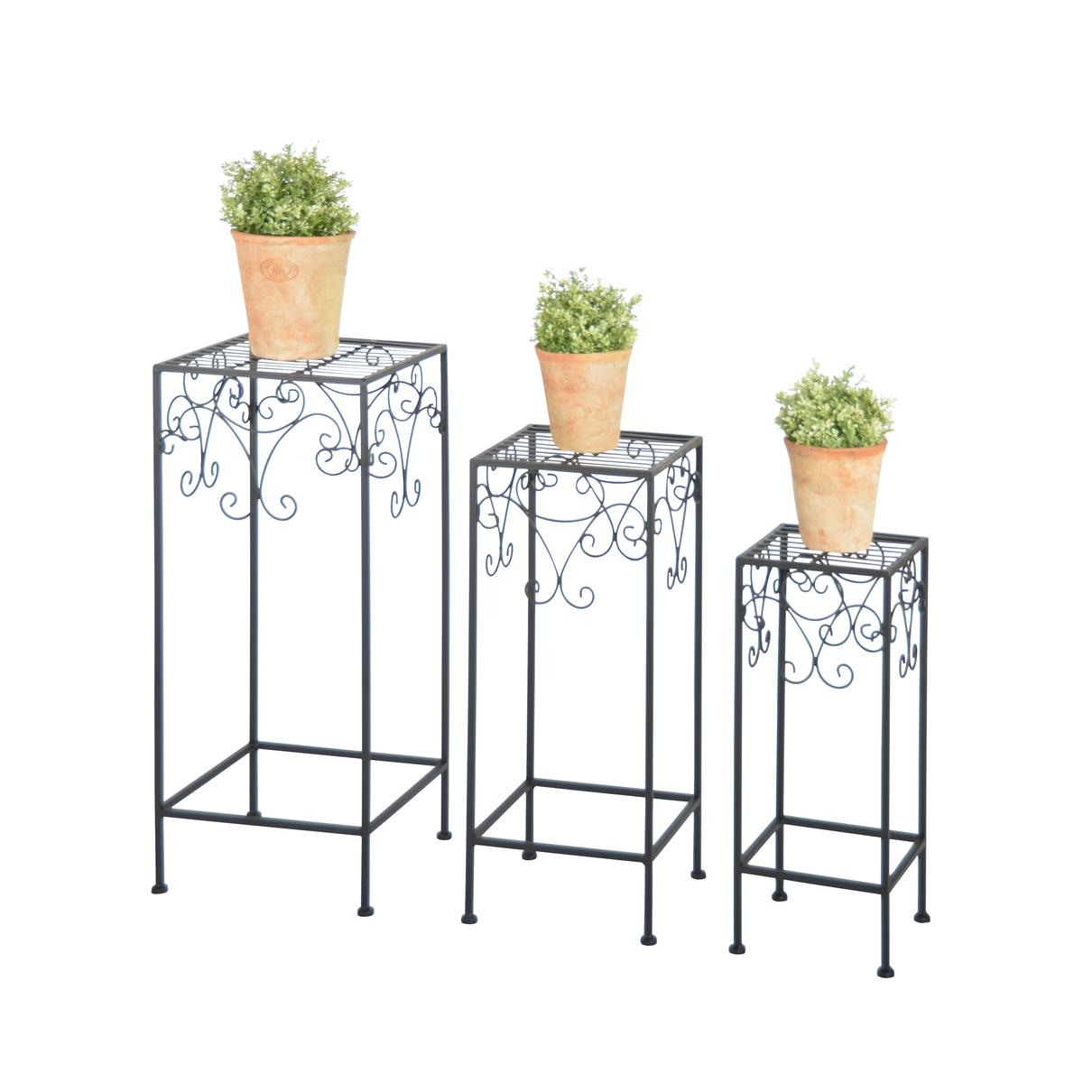 Ensemble de 3 tables supports pour plantes, style classique Promotion Ensemble de 3 tables supports pour plantes, style classique Promotion