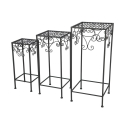 Ensemble de 3 tables supports pour plantes, style classique Offre