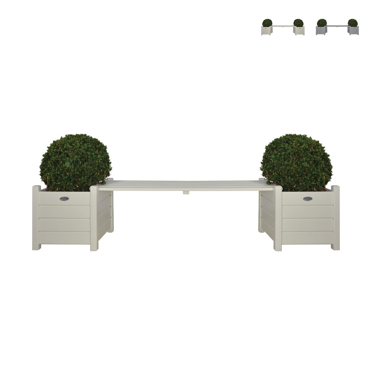 Banc extérieur de jardin en bois avec jardinières Promotion Banc extérieur de jardin en bois avec jardinières Promotion
