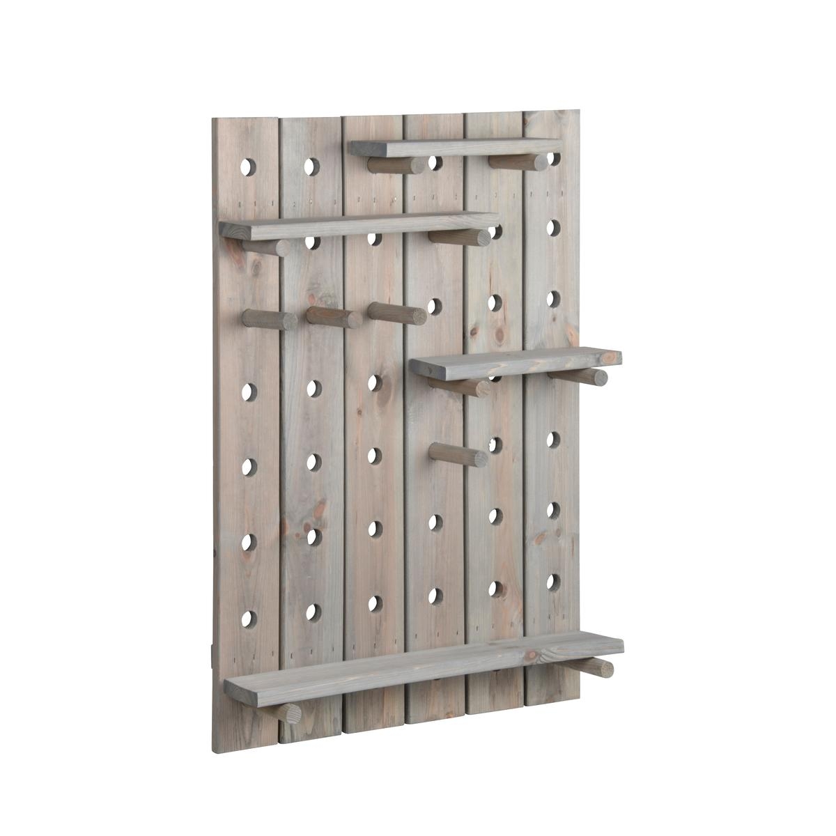 Geperforeerd wandpaneel met verstelbare planken en haken Aanbieding Geperforeerd wandpaneel met verstelbare planken en haken Aanbieding