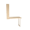 Muurorganizer met inklapbare houten tafel Model