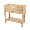 Verhoogde plantenbak van natuurlijk hout 80,5x37,3x78,2 cm Kortingen