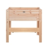 Verhoogde plantenbak van natuurlijk hout 80,5x37,3x78,2 cm Verkoop