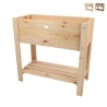 Verhoogde plantenbak van natuurlijk hout 80,5x37,3x78,2 cm Aanbieding