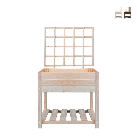 Support en bois pour plantes grimpantes 78,2x3,8x84,9cm Promotion