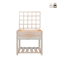Support en bois pour plantes grimpantes 78,2x3,8x84,9cm Promotion