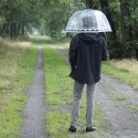 Parapluie transparent en dôme décoratif avec perroquet Réductions