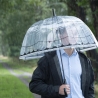 Parapluie transparent en dôme décoratif avec perroquet Vente