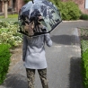 Parapluie transparent avec motif forêt et cerfs Vente