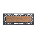Paillasson rectangulaire 120x45cm avec bordure en caoutchouc et fibre de coco Promotion