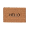 Deurmat van kokosvezel met opschrift "Hello" Aanbieding