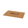 Deurmat van kokosvezel met opschrift "Hello" Korting