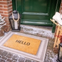 Deurmat van kokosvezel met opschrift "Hello" Aanbod