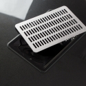 Table manucure esthéticienne noir aspirateur plateau en verre Glamos Modèle