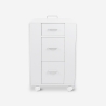 Table manucure peu encombrante Double plateau et Roues Dabol Choix