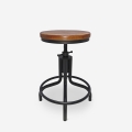 Tabouret de bar cuisine au style industriel réglable à vis Skape Promotion