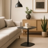 Modern design salontafel in zwart metaal 42x42x49 cm Dusk Verkoop