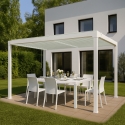 Pergola bioclimatique manuelle de jardin en aluminium 3x4m Trinidad Caractéristiques