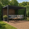 Aluminium pergola 3x4 m met handmatig verstabare lamellen Trinidad 