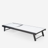 Lot de 2 transats de jardin avec roues réglables en aluminium Rimini 