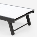 Lot de 2 transats de jardin avec roues réglables en aluminium Rimini 