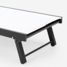 Lot de 2 transats de jardin avec roues réglables en aluminium Rimini 