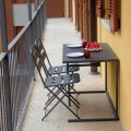 Ensemble table 50x100 cm et 2 chaises pliantes en fer Balcony Promotion