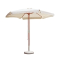 Gharab houten tuinparasol met centrale paal 285 cm Aanbieding