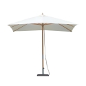 Parasol de jardin à mât central en bois de bambou 3x2m Arunya Promotion