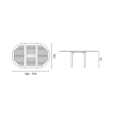 Table de jardin en teck extensible 8 places Capraia Catalogue