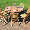 Table de jardin en teck extensible 8 places Capraia Vente