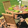 Table de jardin en teck extensible 8 places Capraia Réductions