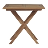 Table pliant d'extérieur en bois de teck 80x80 cm Vulcano Offre