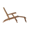 Chaise longue inclinable en bois de teck pour jardin Streamer Offre
