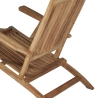 Chaise longue inclinable en bois de teck pour jardin Streamer Remises