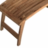 Chaise longue inclinable en bois de teck pour jardin Streamer Réductions