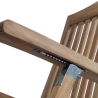 Chaise longue inclinable en bois de teck pour jardin Streamer Catalogue