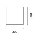 Vierkante zonnedoek voor tuin 3x3m Solar Verkoop