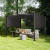 Rechthoekig aluminium tuinpaviljoen voor buiten 3x4 m Barbados 
