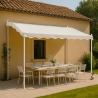Tonnelle adossée 3x2 pour jardin en acier entrée bar et hôtel Pergola Catalogue
