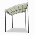 Tonnelle adossée 3x2 en acier pour jardin bar et hôtel Pergola uv Dimensions